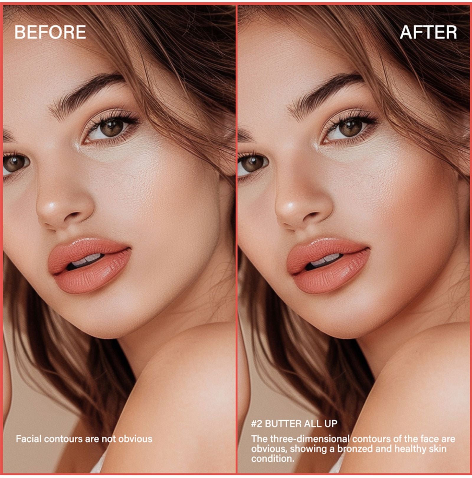 Matte Bronzer Contour Sticks for Face