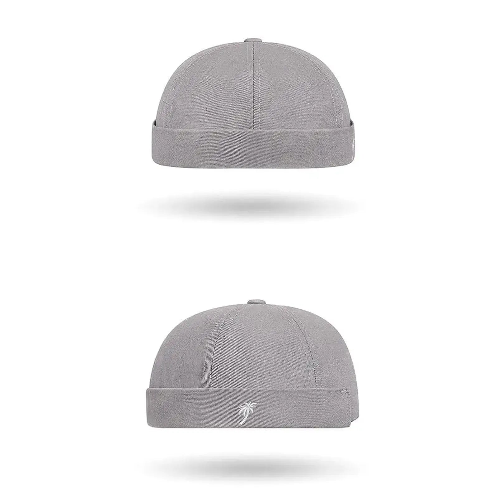 Embroidered Coconut Tree Beanie Hat for Men and Women