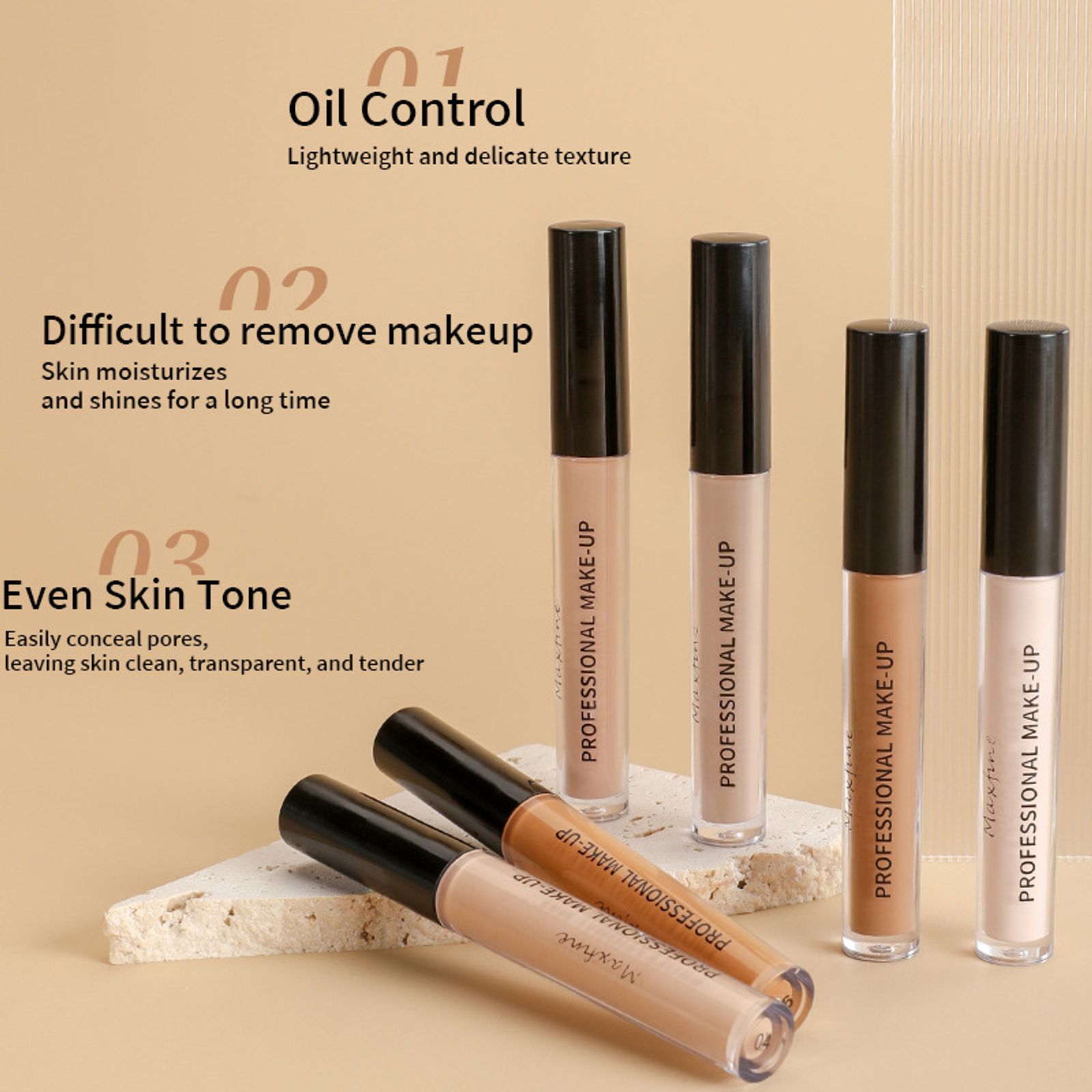 High Coverage Liquid Concealer - Matte & Waterproof