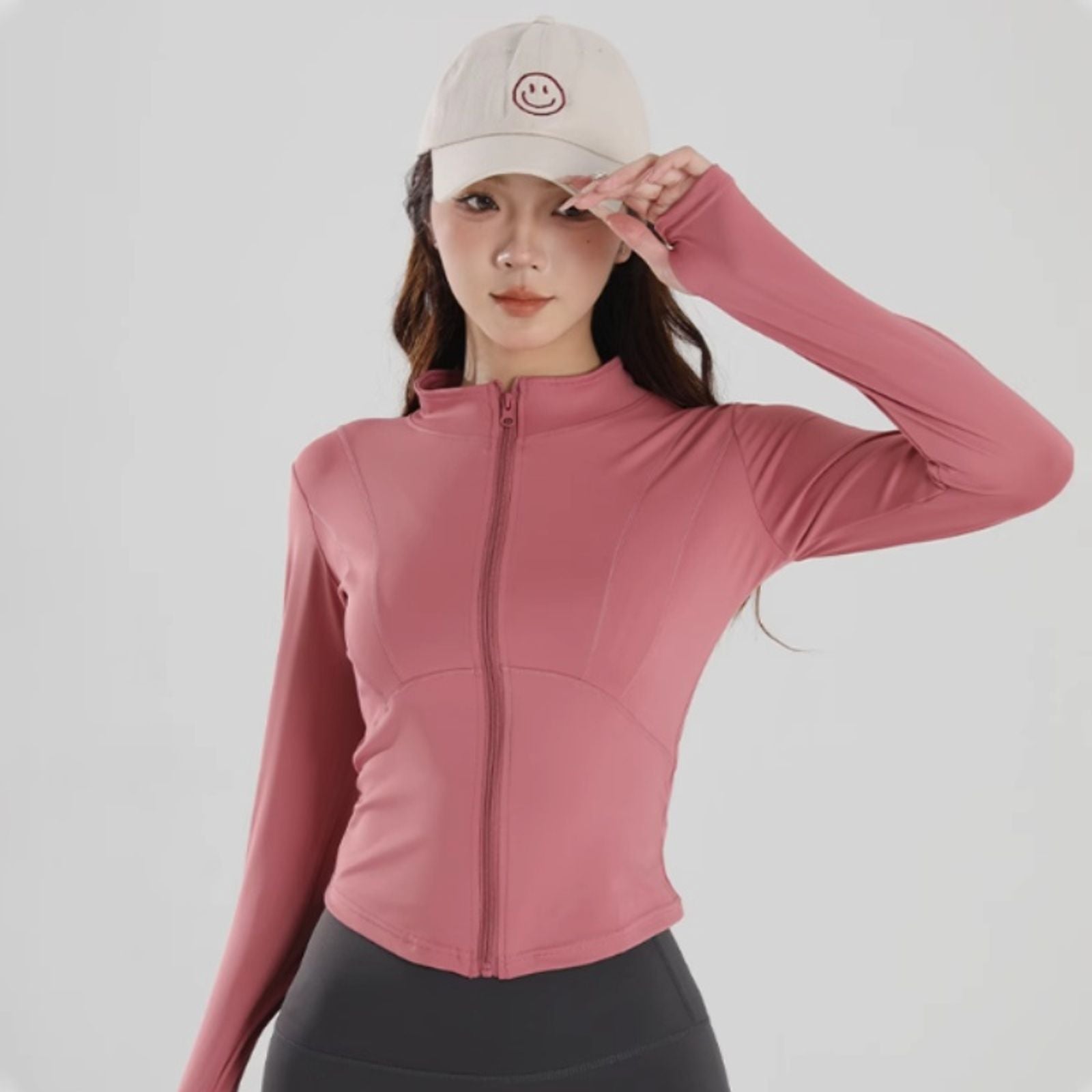 Women's Long-Sleeved Yoga Jacket for Autumn & Winter