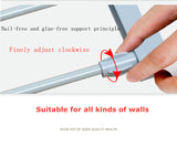 Adjustable Wall-Mounted Closet Organizer Shelf