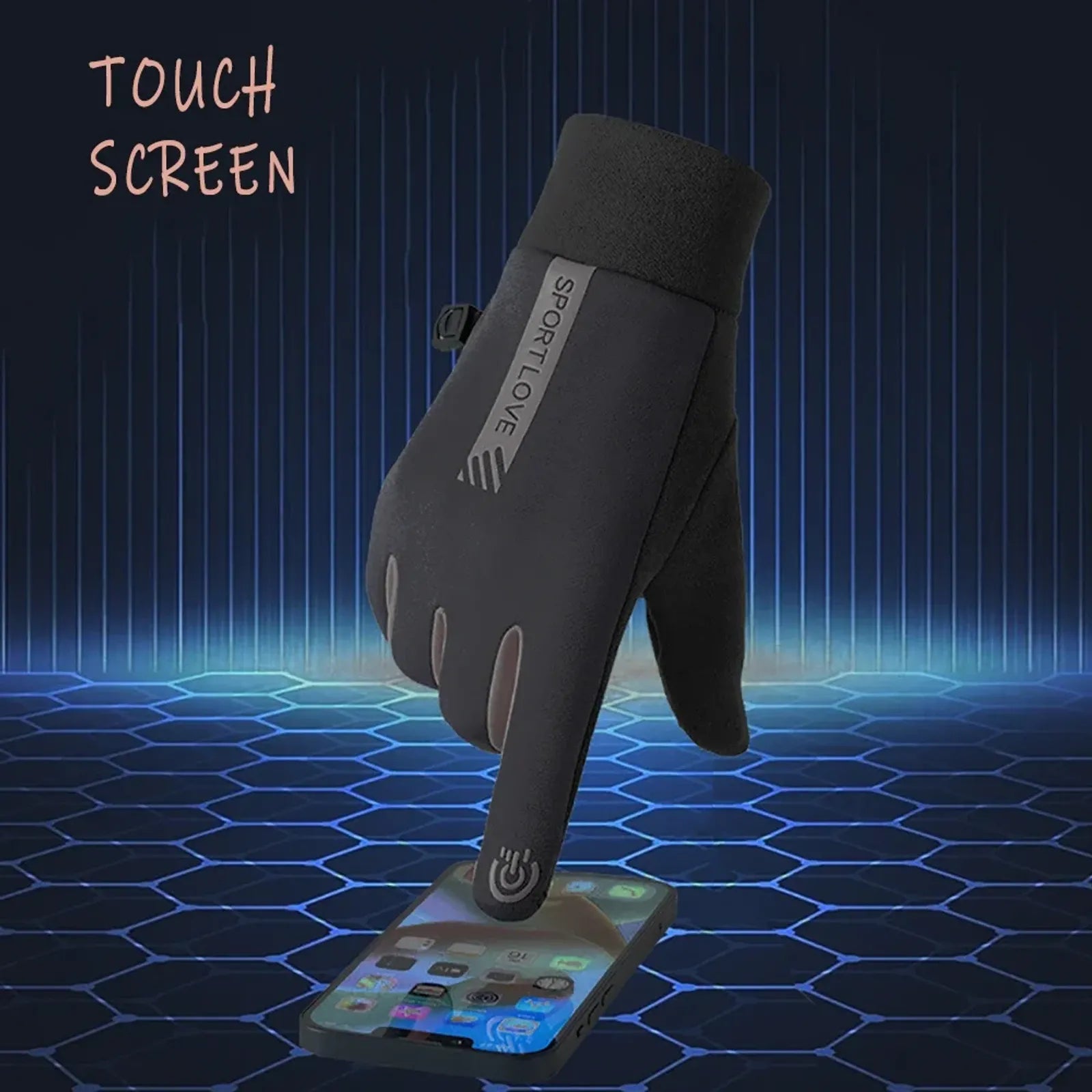 Lightweight Touch Screen Running Gloves