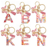 A-Z Letters Keychain Metal Holder for Women