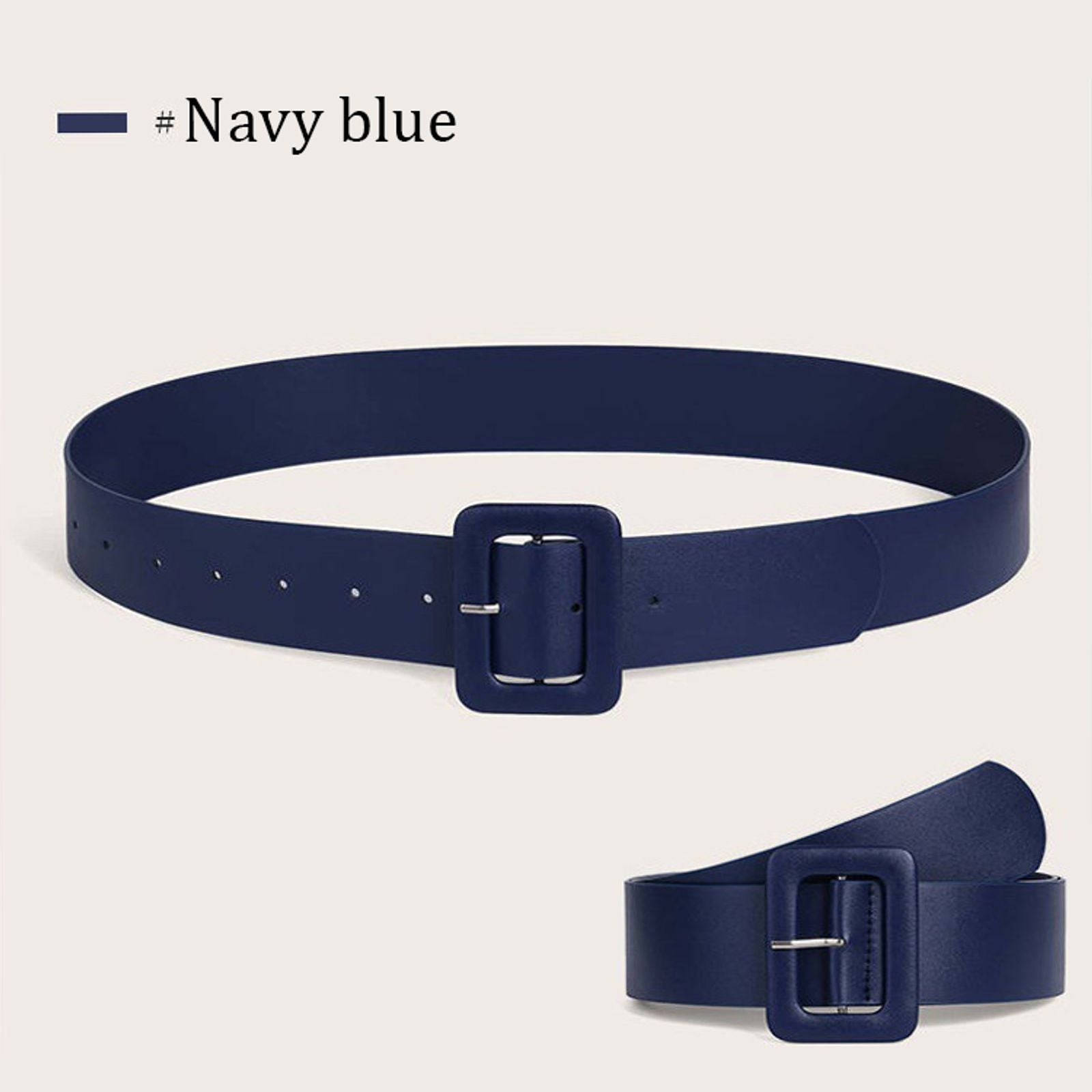 Women's PU Leather Wide Belt - Simple and Stylish
