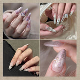 Christmas Nail Stencil Stickers - Snowflake, Tree, Star Patterns