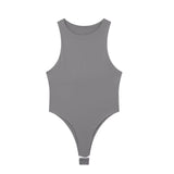 Women's White Sleeveless Bodysuit - Summer Essential