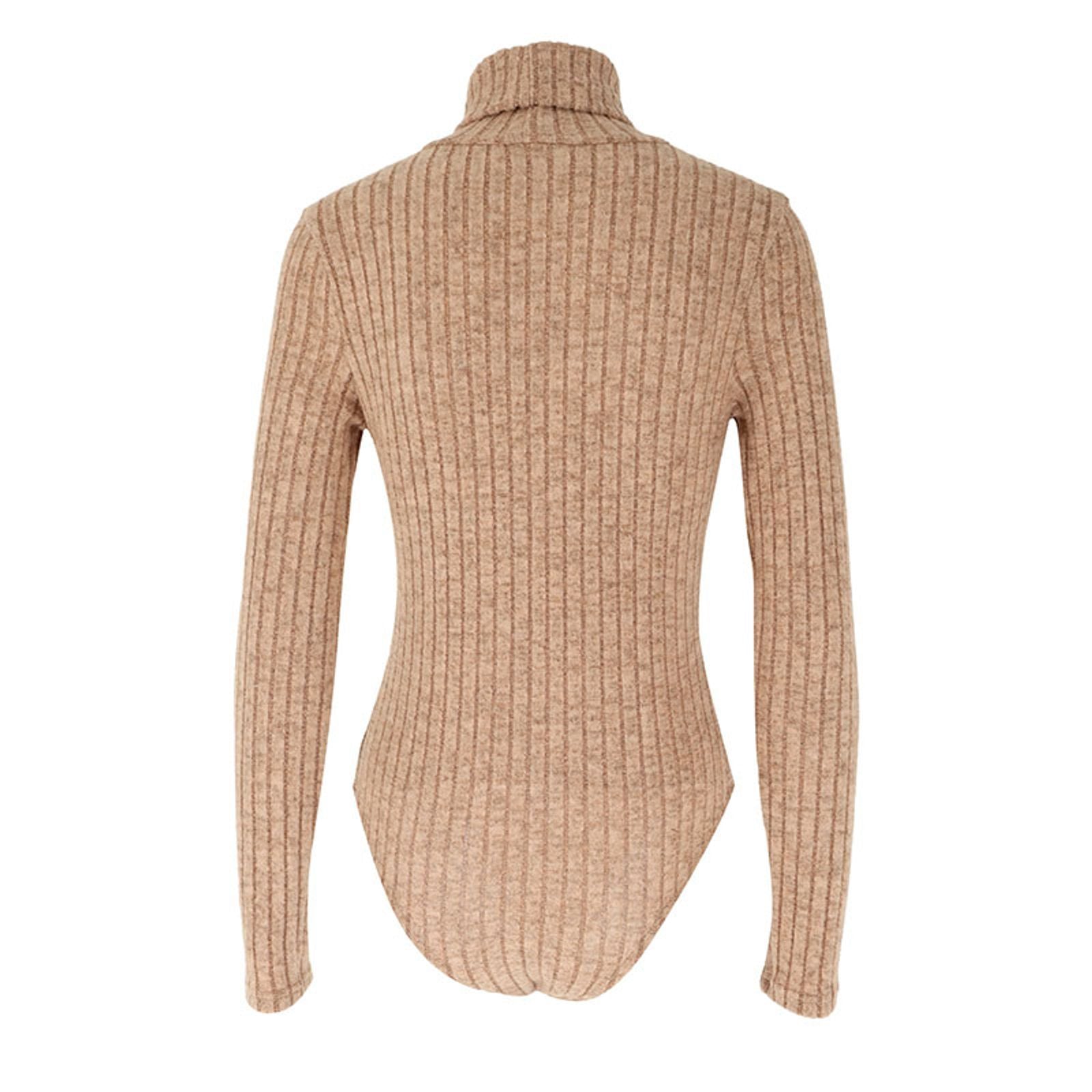Autumn Women’s Solid Turtleneck Bodysuit