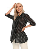 Women's Woven Casual Shirt for Spring and Summer