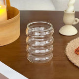 300ML Vintage Glass Coffee Mug - Heat-Resistant