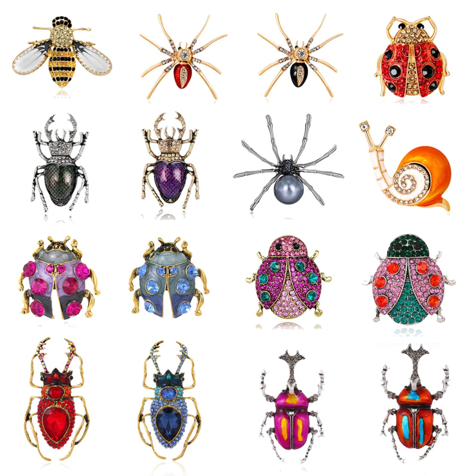 Creative Insect Brooch Pins - Multicolor Animal Series