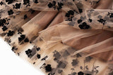 Elegant Floral Tulle Midi Skirt for Women