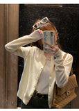Women's O Neck Knitted Cardigan - Spring Autumn Style