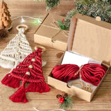 3PCS Macrame Woven Christmas Tree Craft Kit