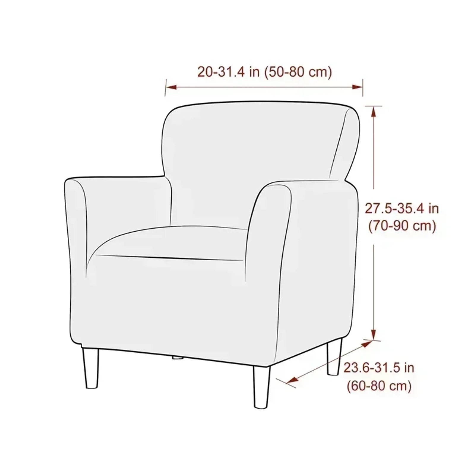 Elastic Single Armchair Slipcover for Living Room