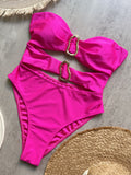 3 Colors Cut Out One Piece Swimsuit for Women
