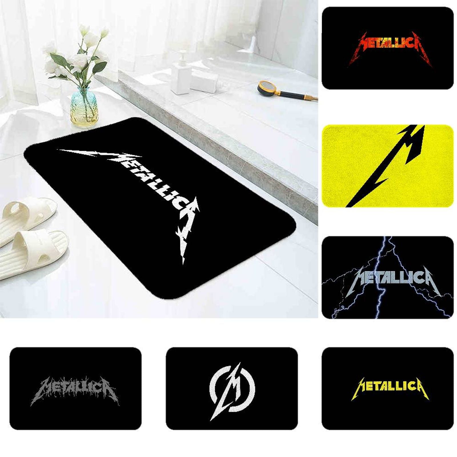 Metallica-Inspired Area Rug for Living Room and Bedroom