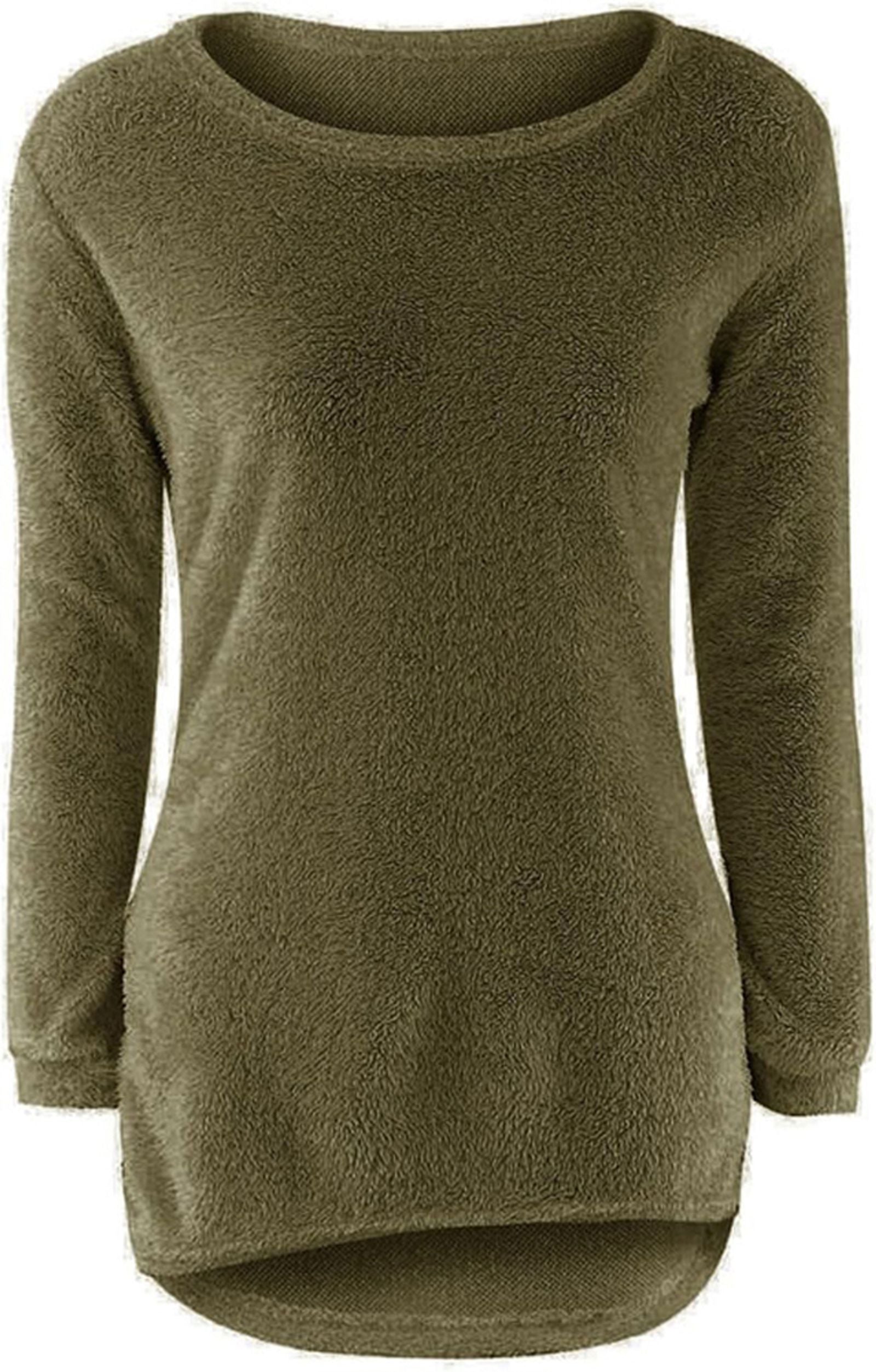 Plus Size Women's Warm Knitted Pullover Sweater