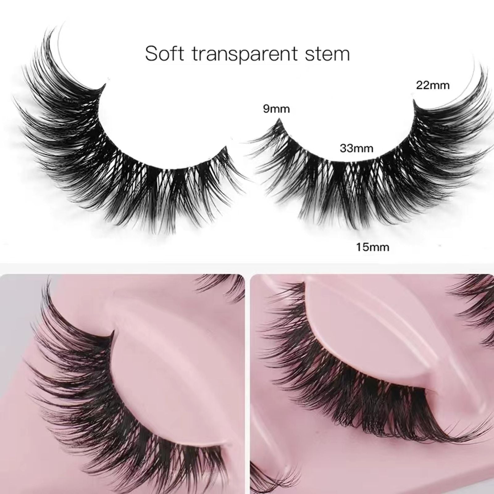 5 Pairs Cat Eye Faux Eyelashes