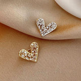 Sparkling Crystal Heart Mini Brooch Fashion Lapel Pin