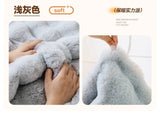 Thick Imitation Rabbit Fur Plush Sofa Slipcover