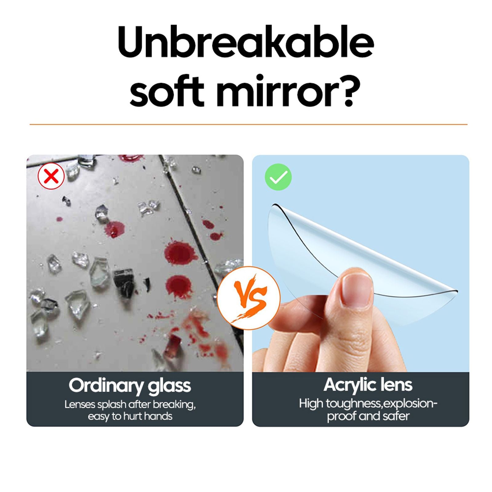 Smartphone Camera Lens Selfie Mirror Clip Kit