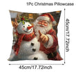 Christmas Decorative Throw Pillow Covers - Santa, Snowman, Elk