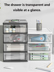 Medium Desktop Storage Box with Drawer – Office Organizer