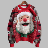 Ugly Christmas Sweater for Women - Warm Knit Crew Neck
