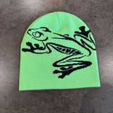 Tree Frog Print Beanie for Men and Women