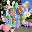 Cartoon Rabbit Foil Balloon Garland Kit for Easter