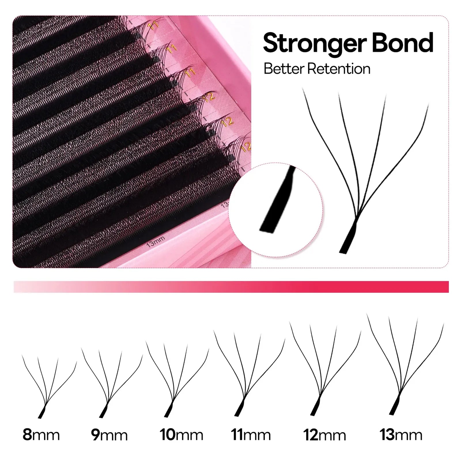 ARISON Plus 2 in 1 Magnetic Premade Volume Fans Eyelashes