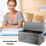 Large Capacity Foldable Clothes Storage Bag with Lids