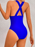 2023 Sexy Mesh Patchwork One Piece Swimsuit for Women