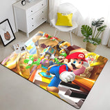 Super Mario HD Printed Carpet Rug for Living Room & Bedroom