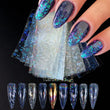 9PCS Nail Transfer Stickers Holographic Design Gel Decals