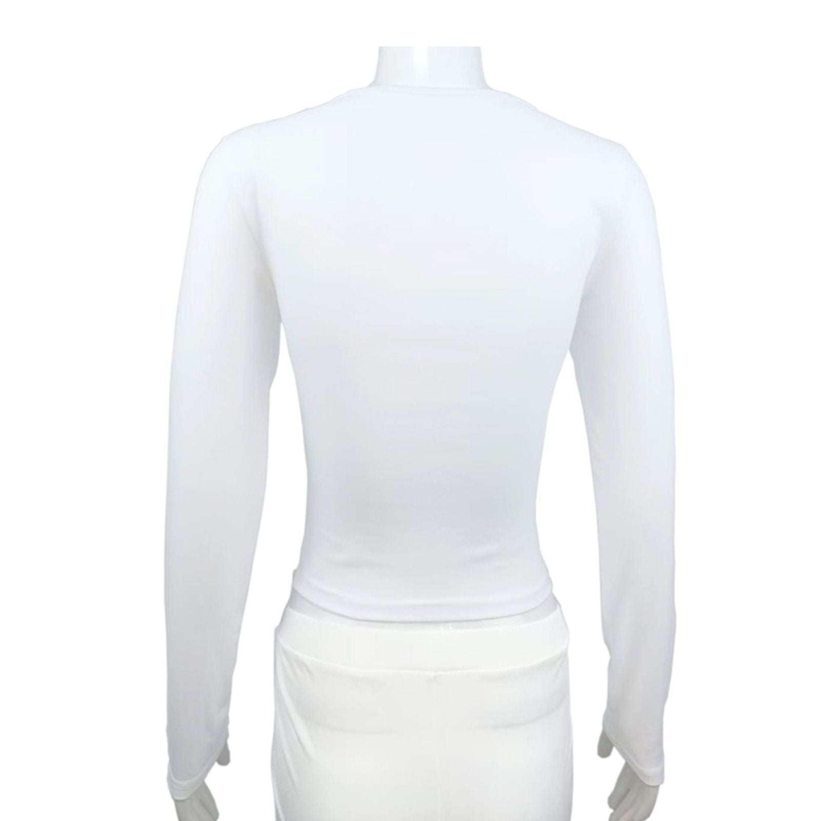 Women’s Slim Fit Long Sleeve T-shirt with Square Collar