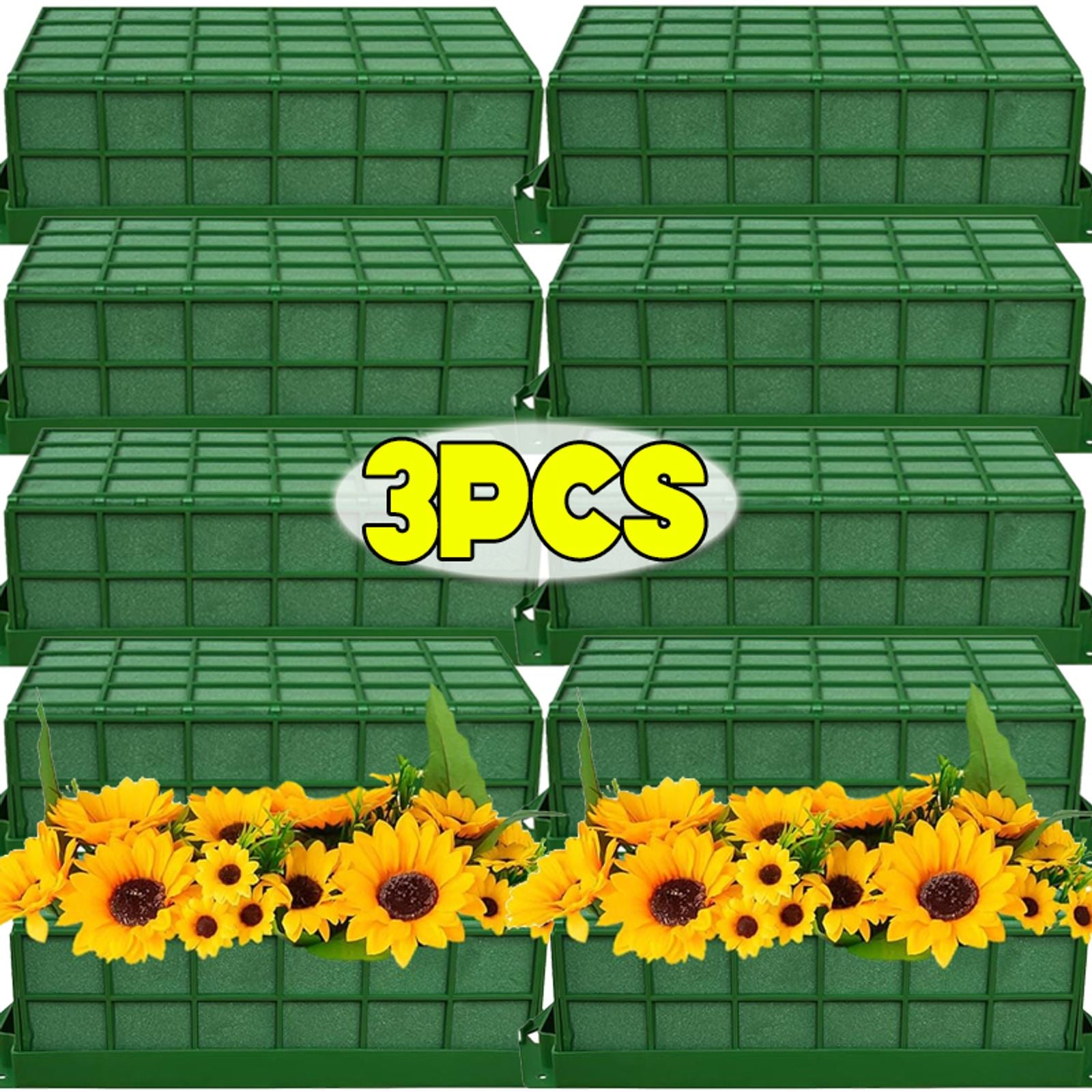 Large Green Floral Foam Cage for Flower Arrangements