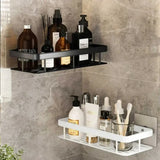 Aluminum Alloy Bathroom Shelf Organizer - No Drill