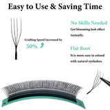 MIOFIA 3D 4D 5D Eyelash Extension Natural Soft Premade Fans