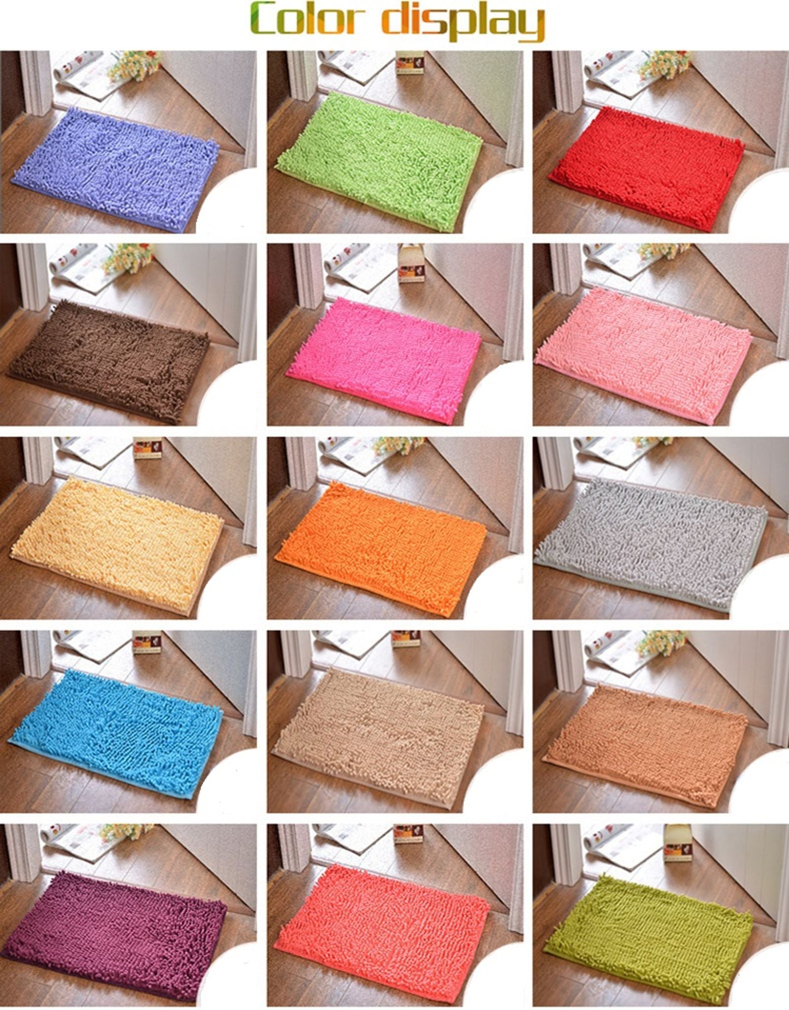 Thick Memory Foam Bath Mat for Bathroom and Living Room