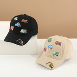 Spring Kids Baseball Cap with Car Embroidery