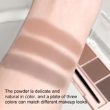 3-Color Brow Powder Set with Brush