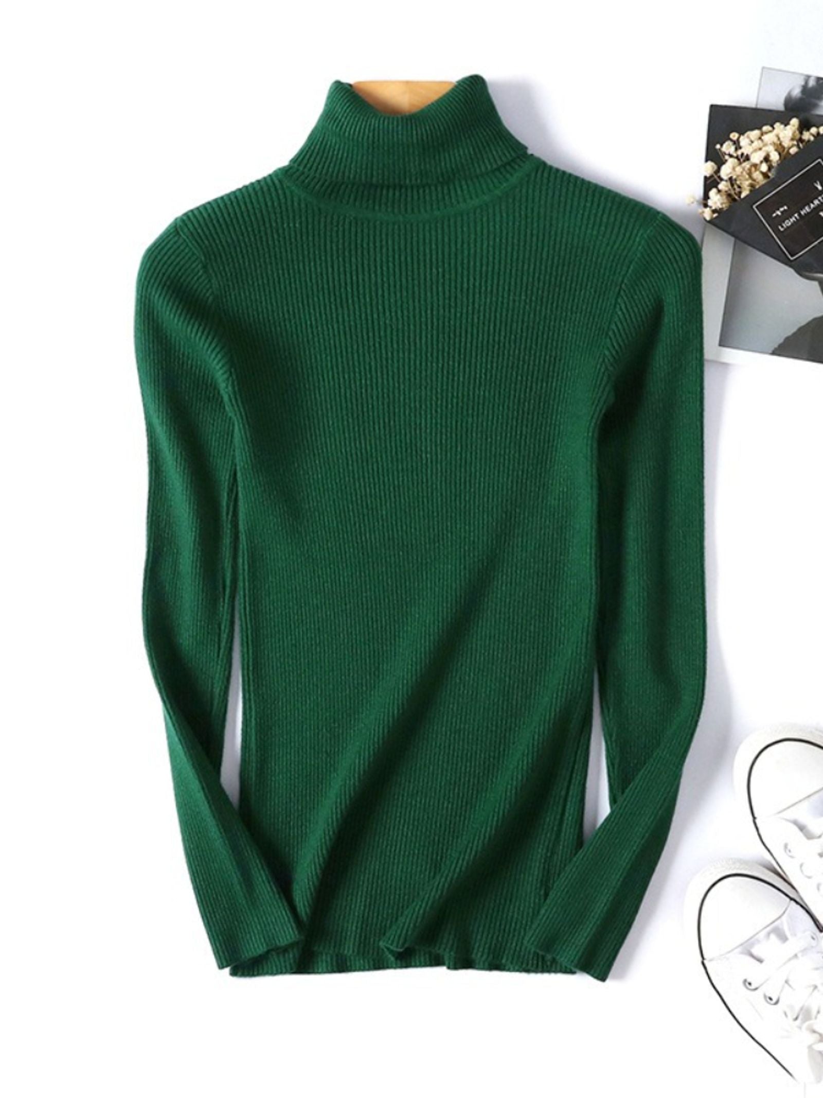 Casual Women's Knitted Turtleneck Sweater