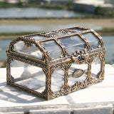 Plastic Transparent Pirate Treasure Box Jewelry Organizer