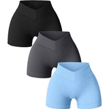 Women's High Waist Scrunch Butt Yoga Shorts