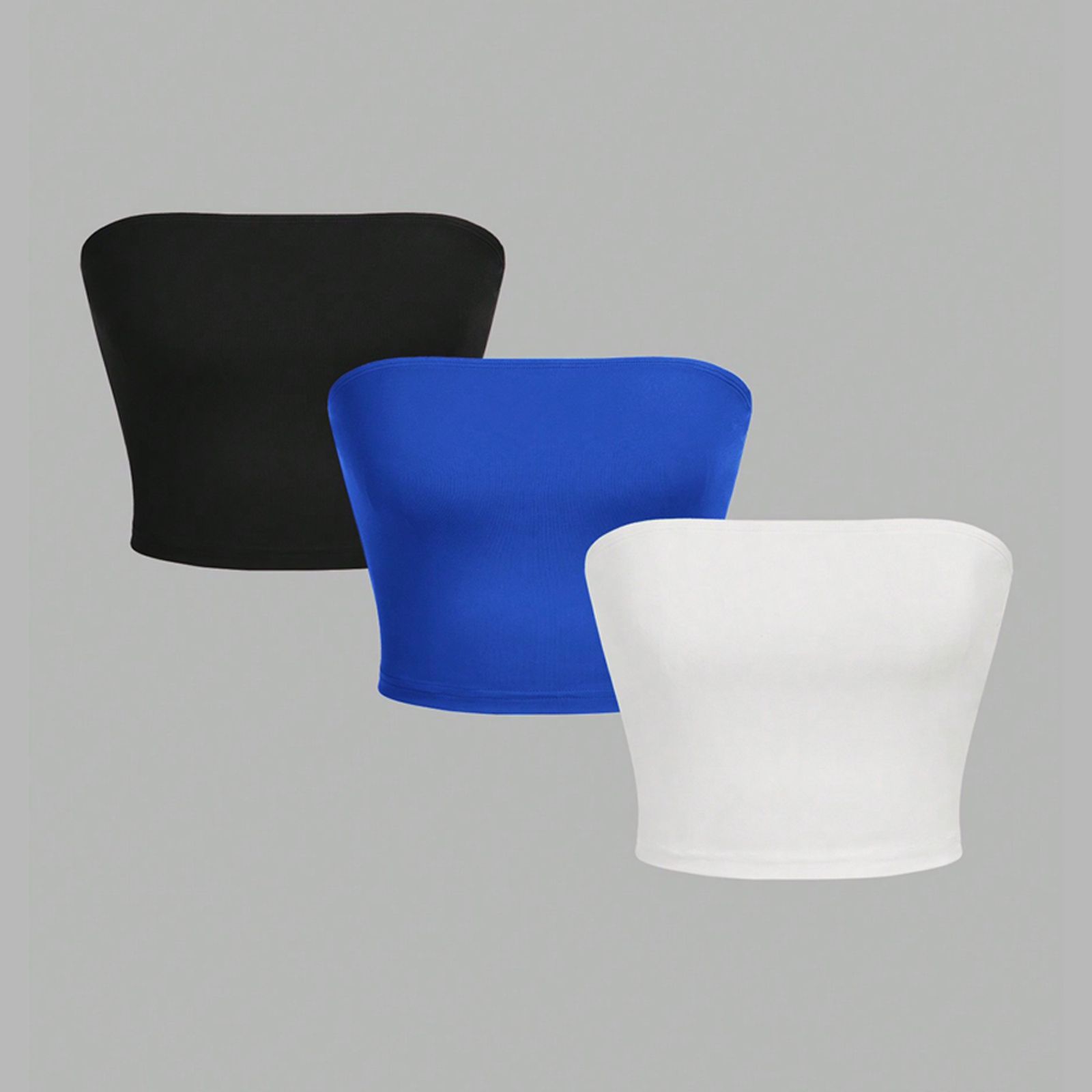 Women's Strapless Crop Top with Wrapped Chest