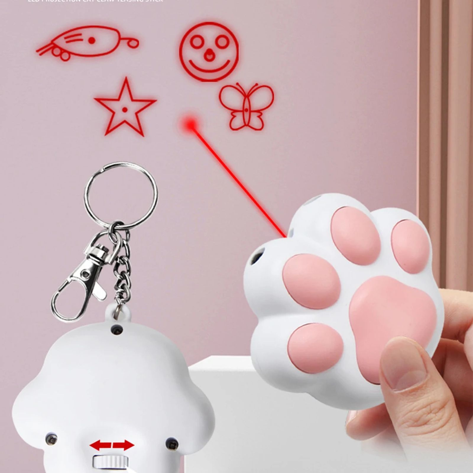 Funny Rechargeable Laser Pet Toy with 5 Patterns