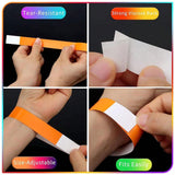 100/500 Pcs Waterproof Paper Wristbands for Parties