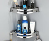 304 Stainless Steel Bathroom Corner Shelf - Wall-Mounted