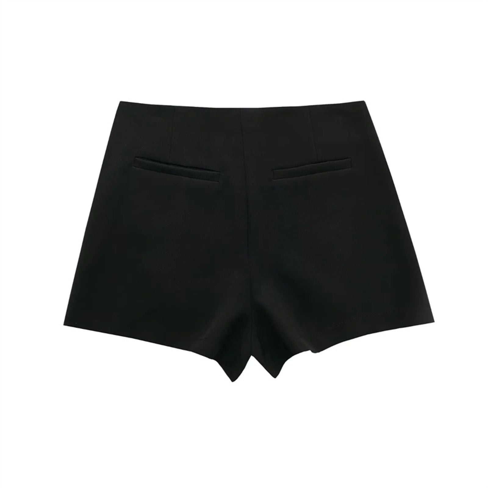 2025 Black Asymmetric Skort for Women
